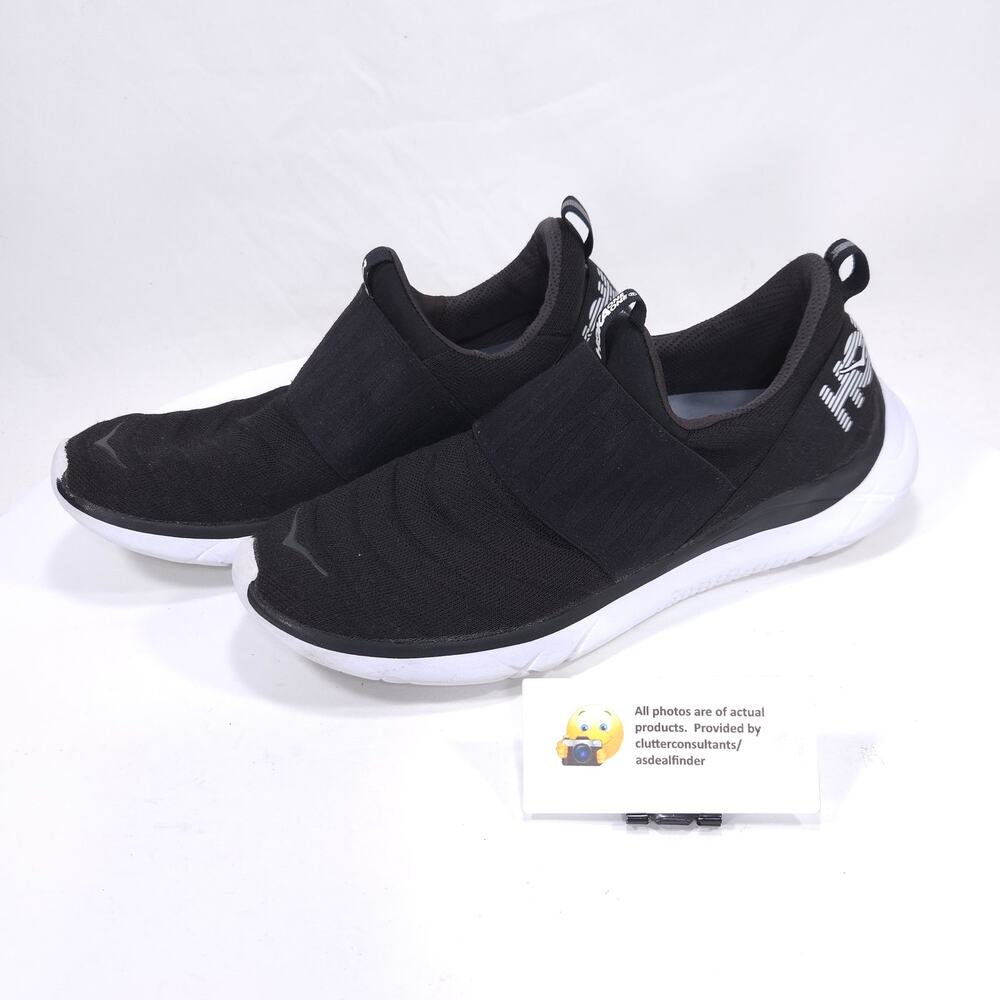 Hoka One One Hupana Slip Athletic Running Shoe Womens Size 10 FE1218J Black